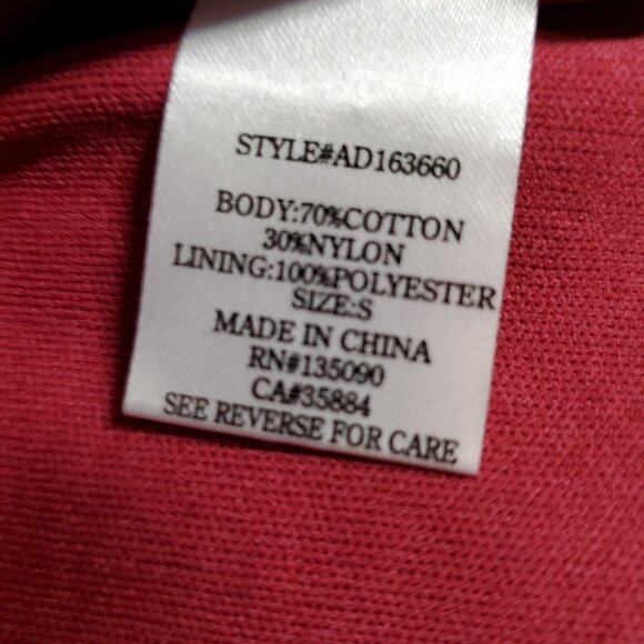 Altar'd State Size S Dress Red Brick Lace Lined Lace Neck Tie Back - Picture 9 of 12